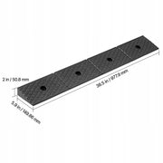 VEVOR RUBBER CURB RAMP 15 TON 2-INCH HEAVY DUTY RAMP 2 PIECES
