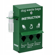 DOG POOP BAG DISPENSER VEVOR LOCKABLE WITH 600 BAGS GREEN