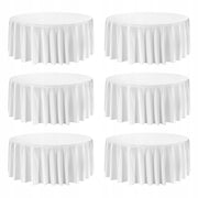 VEVOR 6 PCS ROUND TABLECLOTHS 3352 MM POLYESTER STRONG WRINKLE-FREE