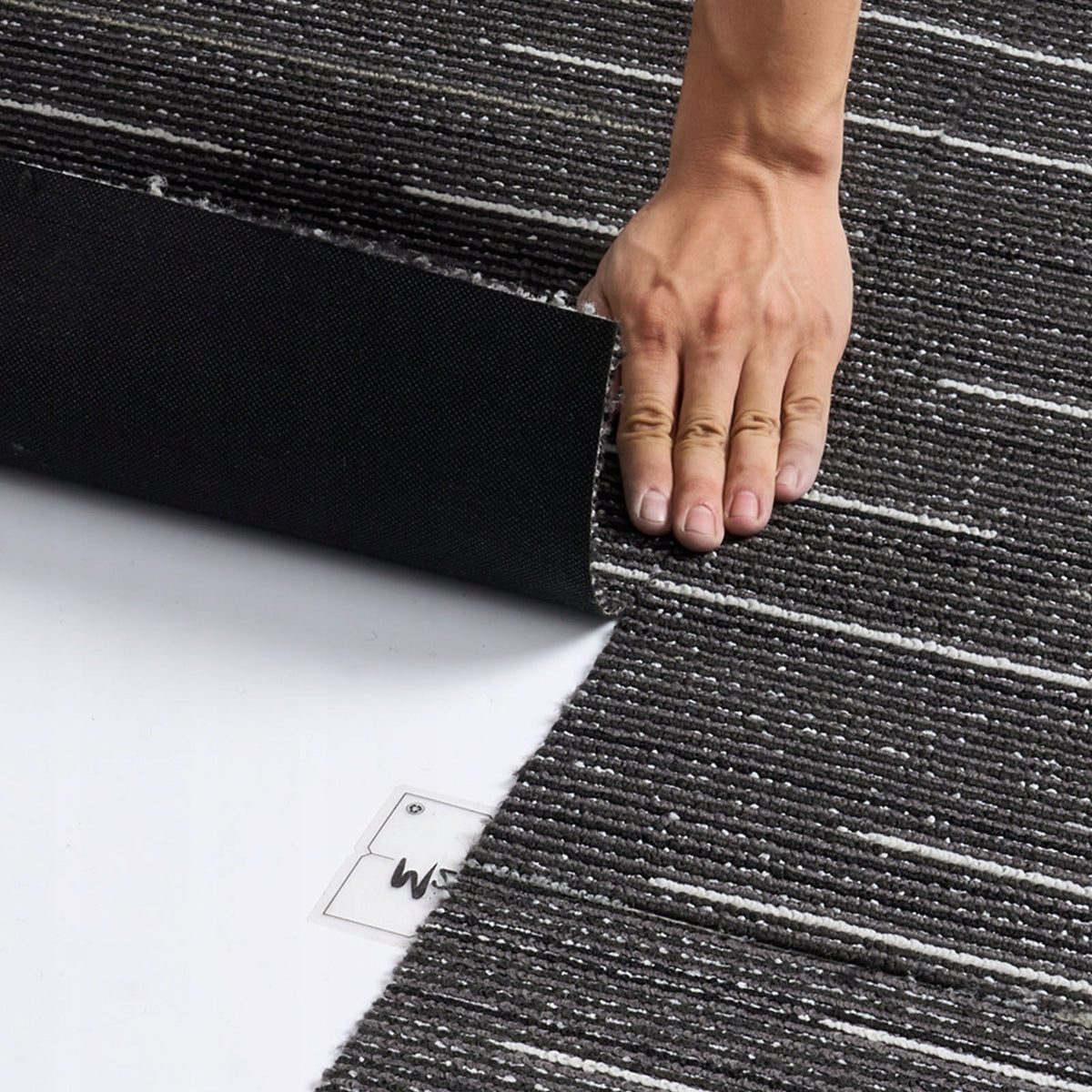 VEVOR CARPET TILES 609X609X6 MM 24 PCS GREY MODULAR PREMIUM FLOORING