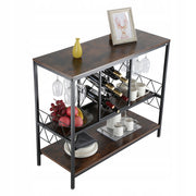 VEVOR 1M INDUSTRIAL BAR CABINET FOR WINE AND GLASSES SOLID STEEL