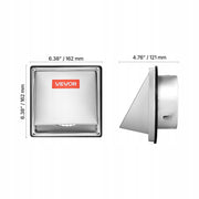 VEVOR STAINLESS STEEL VENTILATION GRILLE 162X162X121 MM PREMIUM