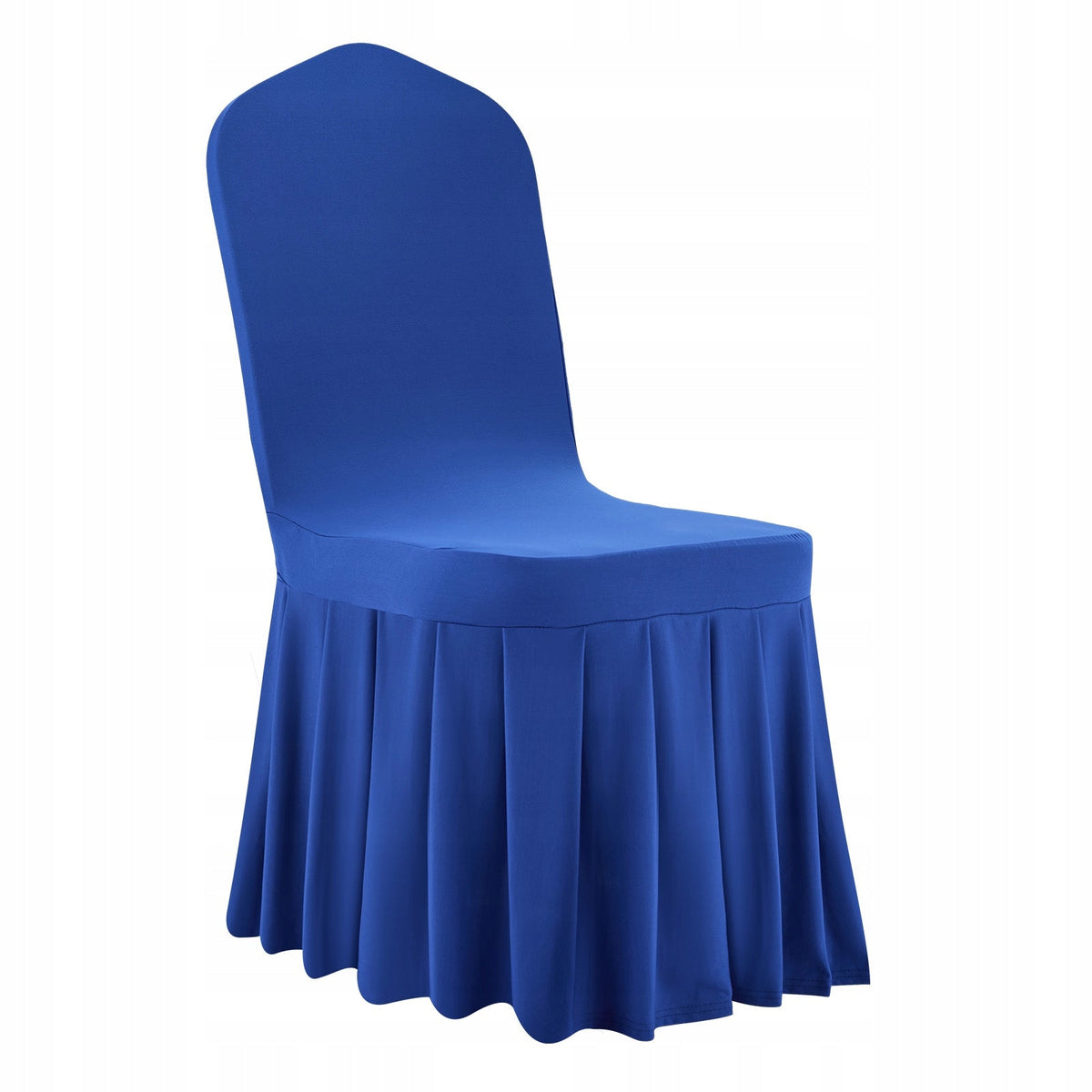 VEVOR 30 CHAIR COVERS BLUE ELASTIC WASHABLE FLAT FRONT
