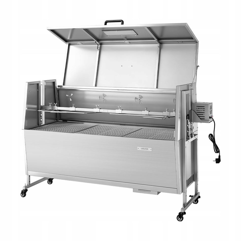 VEVOR PROFESSIONAL ROTISSERIE GRILL 38W 60KG STAINLESS STEEL 52 INCHES