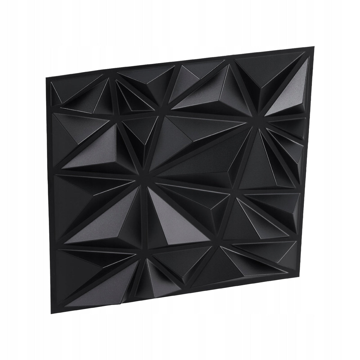VEVOR 3D WALL PANELS 33 PCS 30X30 CM PVC DIAMOND MATTE BLACK PREMIUM