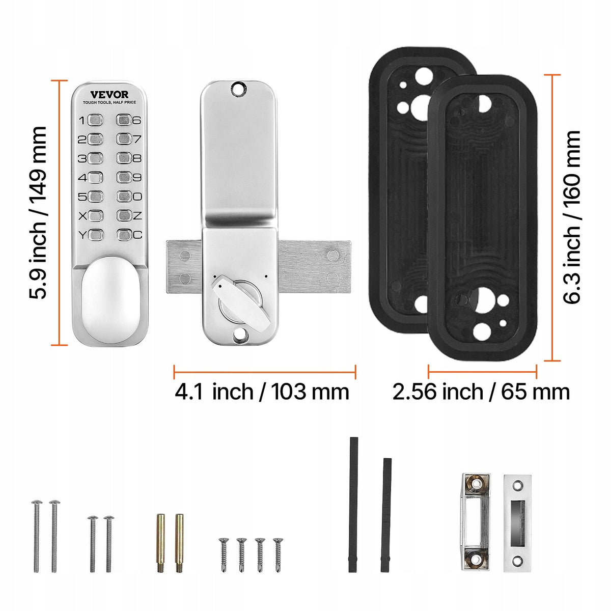 VEVOR 14-Key Keyless Mechanical Lock Solid Waterproof For