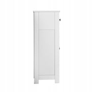 VEVOR 4-TIER WOODEN BATHROOM CABINET 2 DOORS 4 DRAWERS WHITE PREMIUM