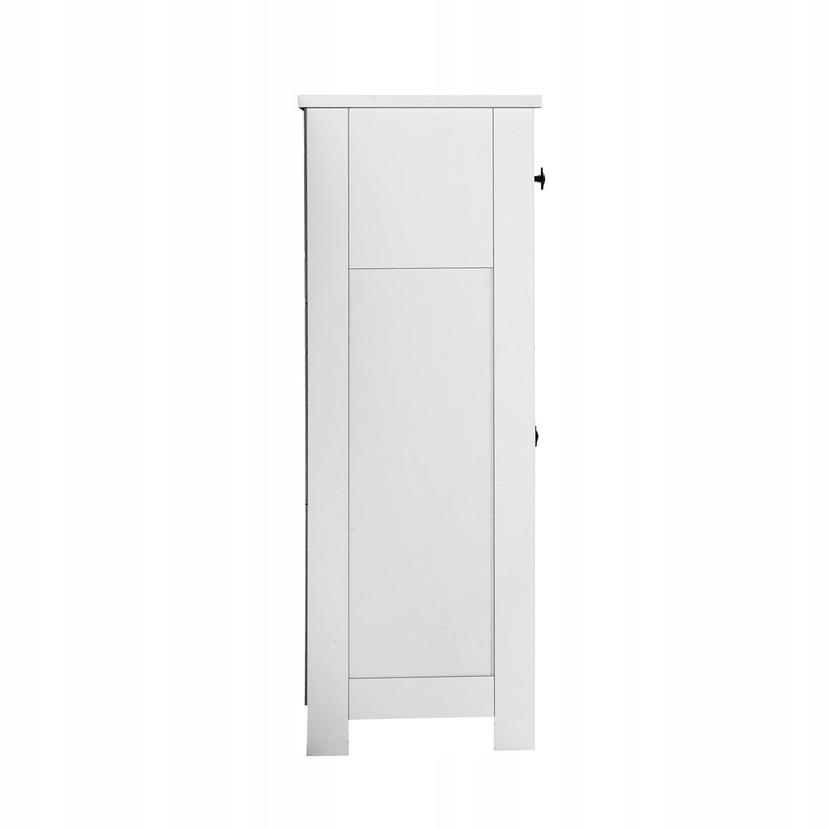 VEVOR 4-TIER WOODEN BATHROOM CABINET 2 DOORS 4 DRAWERS WHITE PREMIUM