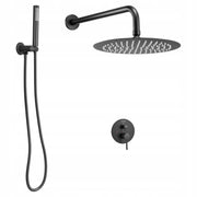 VEVOR PROFESSIONAL SHOWER FAUCET WITH 10-INCH RAINFALL SHOWER HEAD, BLACK