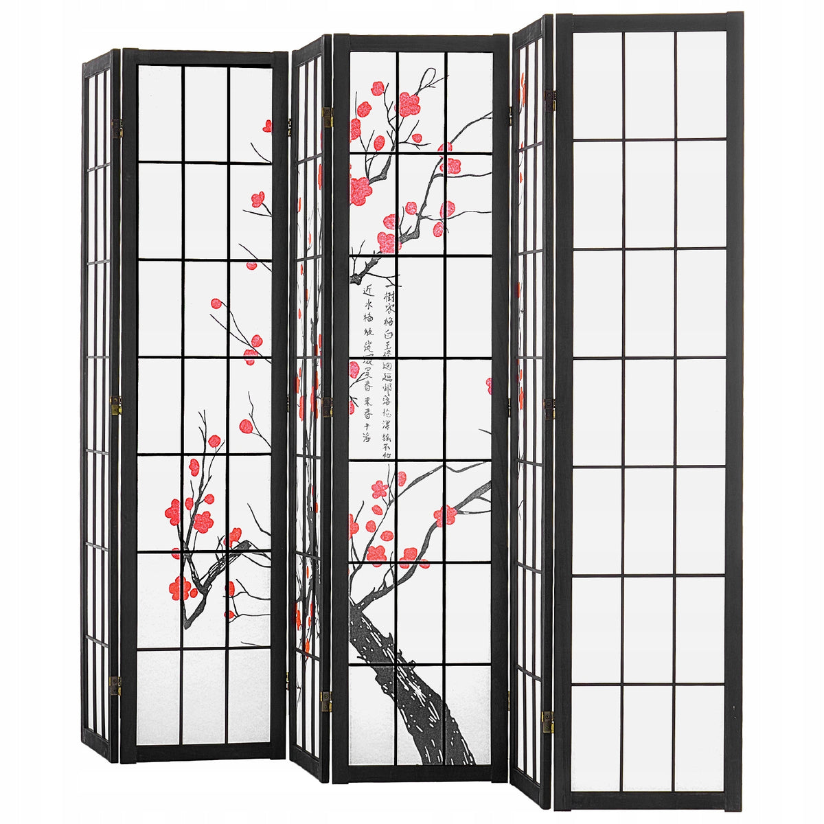 VEVOR 6-PANEL JAPANESE ROOM DIVIDER FOLDING PRIVACY SCREEN