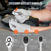 VEVOR 207-PIECE PREMIUM MECHANICAL TOOL SET 1/4" SOCKETS