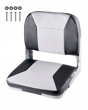 VEVOR FOLDING LOW-BACK BOAT SEAT WATERPROOF ALUMINUM