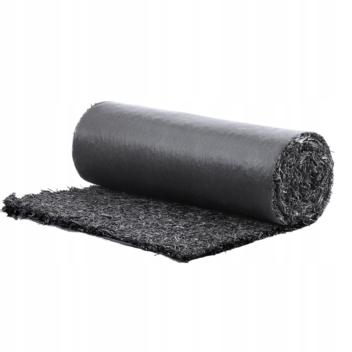 VEVOR RUBBER MULCH 2.44X0.56M GARDEN PATH MAT DURABLE BLACK