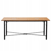 VEVOR CONFERENCE TABLE 180X90 CM FOR 6-8 PEOPLE STURDY STRONG BROWN