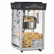 PROFESSIONAL POPCORN MACHINE VEVOR 8 OZ 800W BLACK STAINLESS STEEL