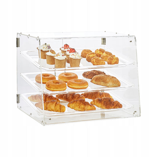 VEVOR 3-TIER ACRYLIC DISPLAY CASE BAKERY DISPLAY 526X