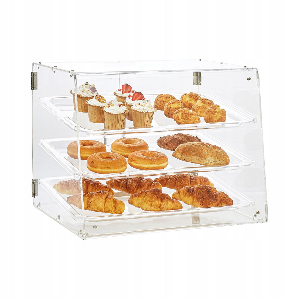 VEVOR 3-TIER ACRYLIC DISPLAY CASE BAKERY DISPLAY 526X