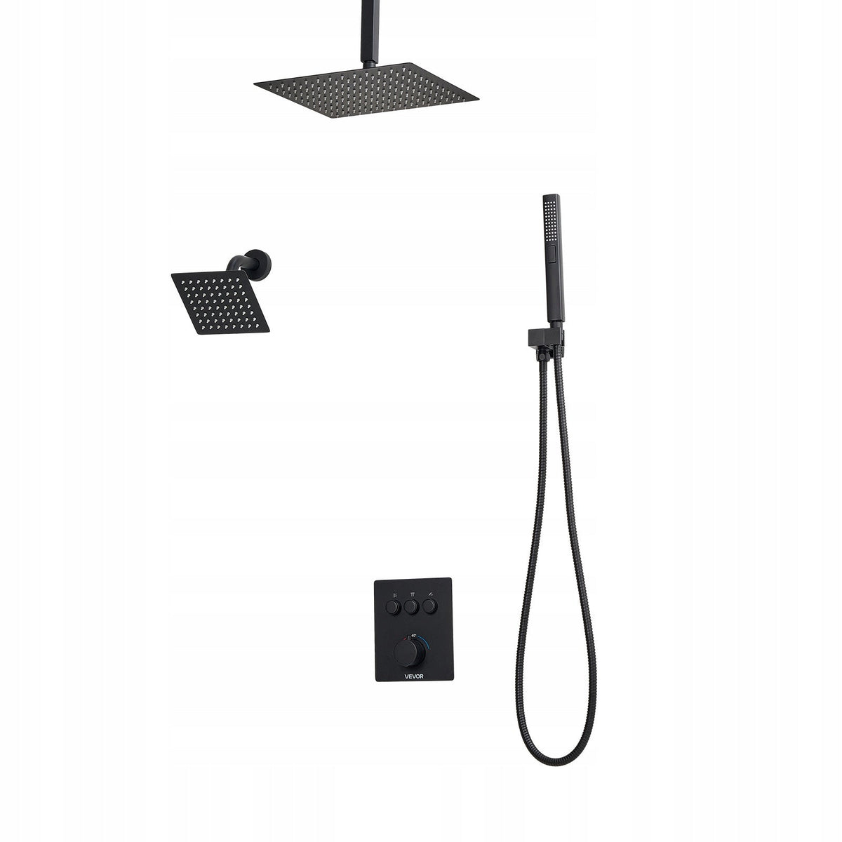 VEVOR PROFESSIONAL SHOWER KIT 12-INCH RAINFALL 6-INCH HEAD