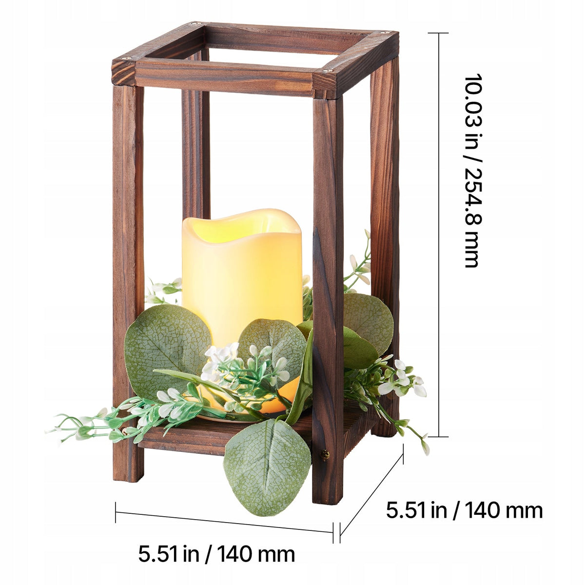PREMIUM SET OF 12 VEVOR WOODEN LANTERNS FOR WEDDINGS LED TABLE DECORATION