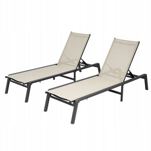 VEVOR FOLDING ALUMINUM GARDEN LOUNGER CHAIR 181 KG CAPACITY PREMIUM