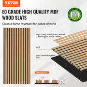PROFESSIONAL VEVOR MDF ACOUSTIC PANELS 1200X600 MM OAK WALL PANELS