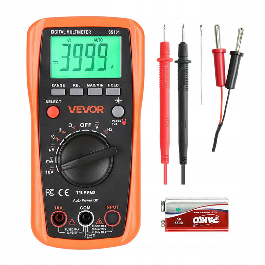VEVOR DIGITAL MULTIMETER TRMS 4000 VOLTMETER HEAVY DUTY PROFESSIONAL