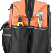 VEVOR TOOL BAG WITH WHEELS 27 POCKETS 50 KG LOAD CAPACITY ROBUST