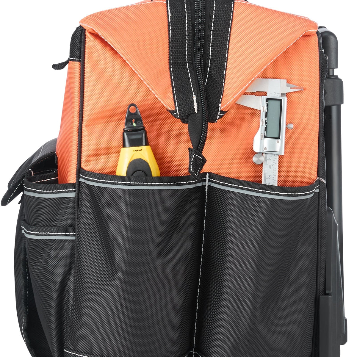 VEVOR TOOL BAG WITH WHEELS 27 POCKETS 50 KG LOAD CAPACITY ROBUST