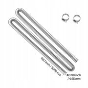 EXHAUST PIPE VEVOR FLEXIBLE EXHAUST HOSE 300 CM STAINLESS STEEL
