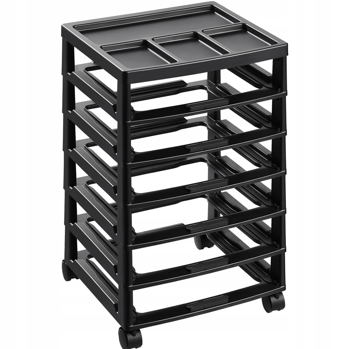 VEVOR 6-TIER ROLLING SHELVING UNIT LARGE CAPACITY HEAVY DUTY
