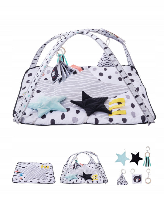 VEVOR PLAY MAT 875X875X440 MM WITH 6 EDUCATIONAL TOYS, DURABLE