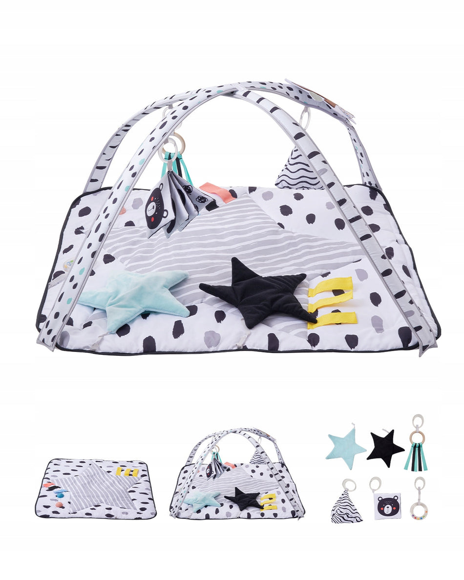 VEVOR PLAY MAT 875X875X440 MM WITH 6 EDUCATIONAL TOYS, DURABLE