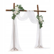 VEVOR Wedding Arch Flower Kit White Silk Flowers Drapes