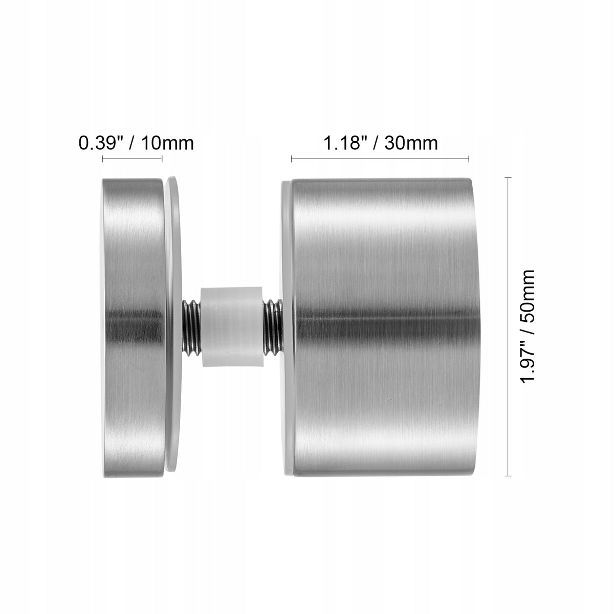 VEVOR GLASS CLAMP 10 PCS ROUND RAILING BRACKET STAINLESS STEEL 316