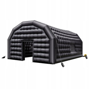 VEVOR 8X6X4M INFLATABLE PARTY TENT BLACK WITH 1100W PREMIUM BLOWER