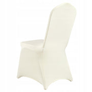 VEVOR 50 PCS FOLDING CHAIR COVERS ELASTIC SPANDEX COLOR BONE