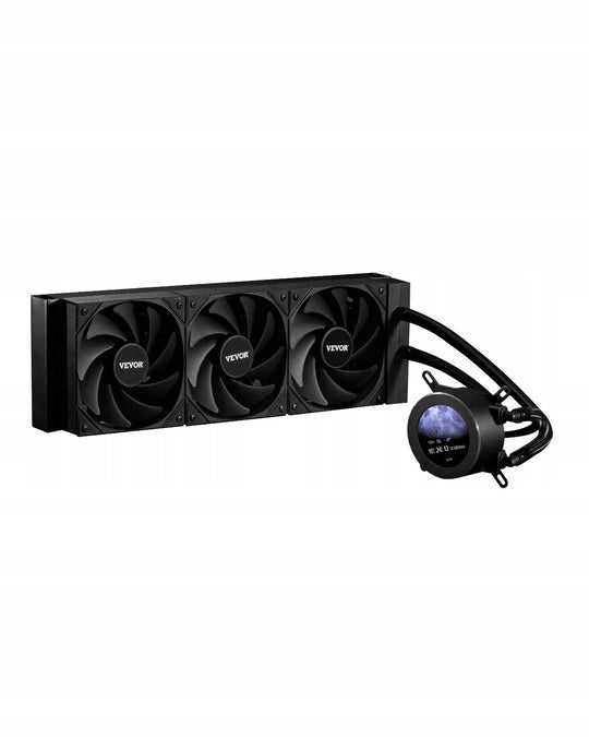 PROFESSIONAL VEVOR AIO 3X120MM LCD PWM INTEL AMD CPU WATER COOLER