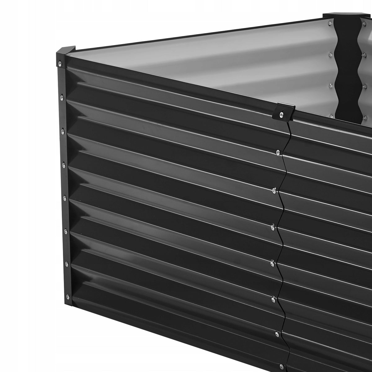 VEVOR 180X90X60 CM METAL RAISED GARDEN BED GALVANIZED SOLID PLANTER
