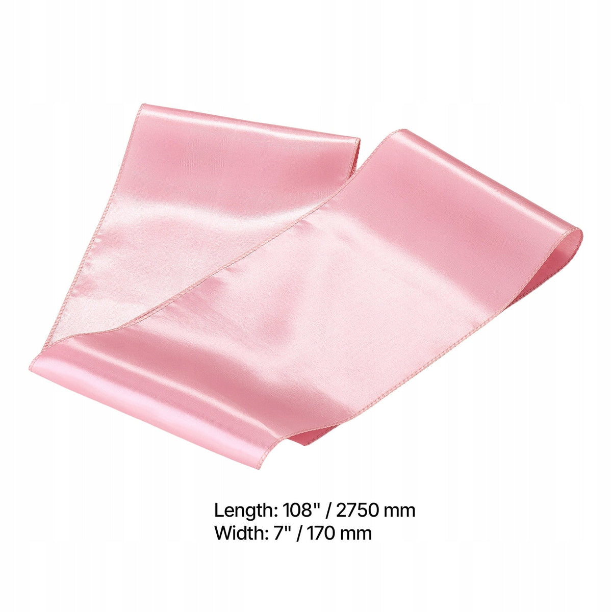 VEVOR SATIN CHAIR SASHES WITH BOWS 275X17CM 100 PCS ROSE GOLD