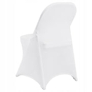 VEVOR FOLDING CHAIR COVERS ELASTIC SPANDEX 50 PCS WHITE