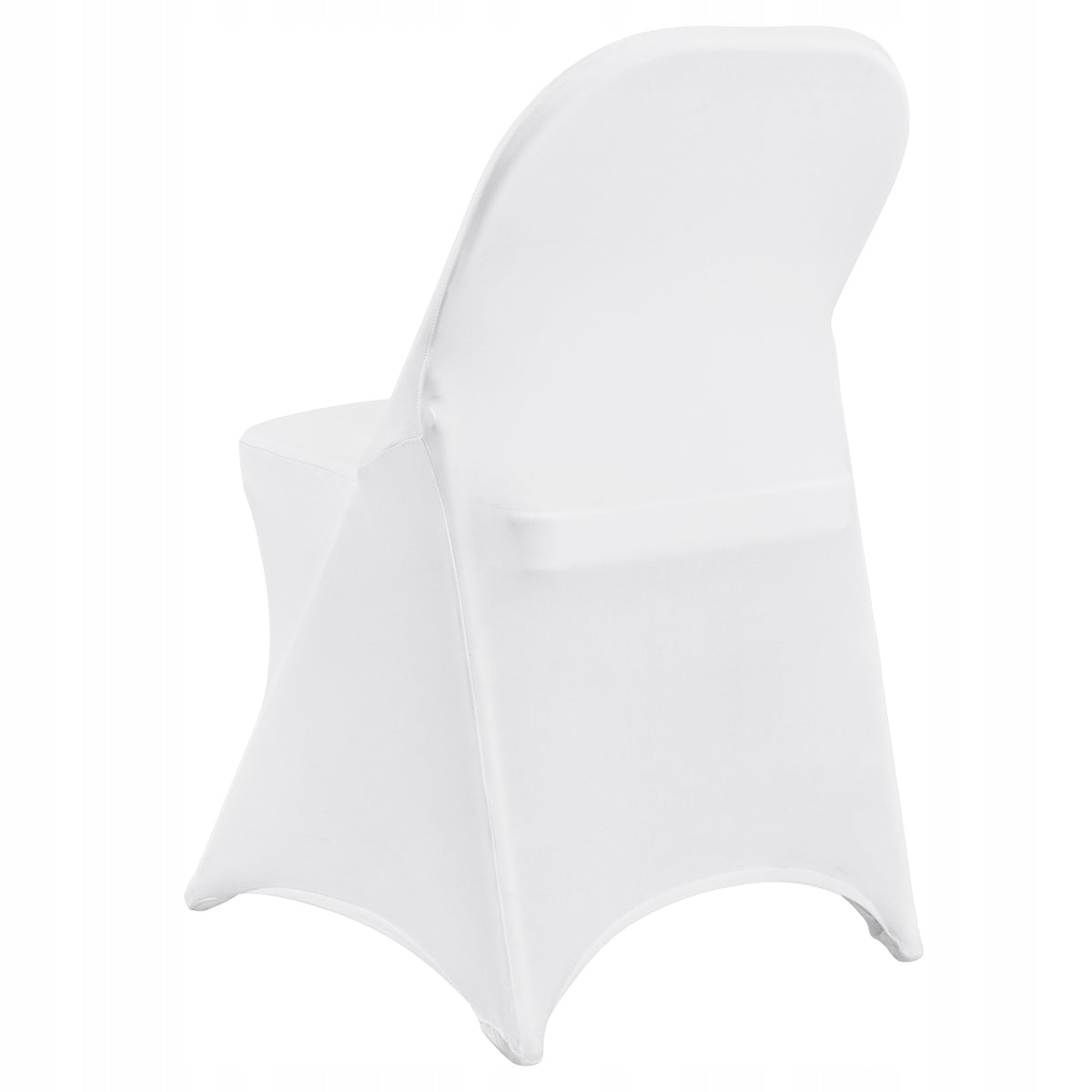 VEVOR FOLDING CHAIR COVERS ELASTIC SPANDEX 50 PCS WHITE