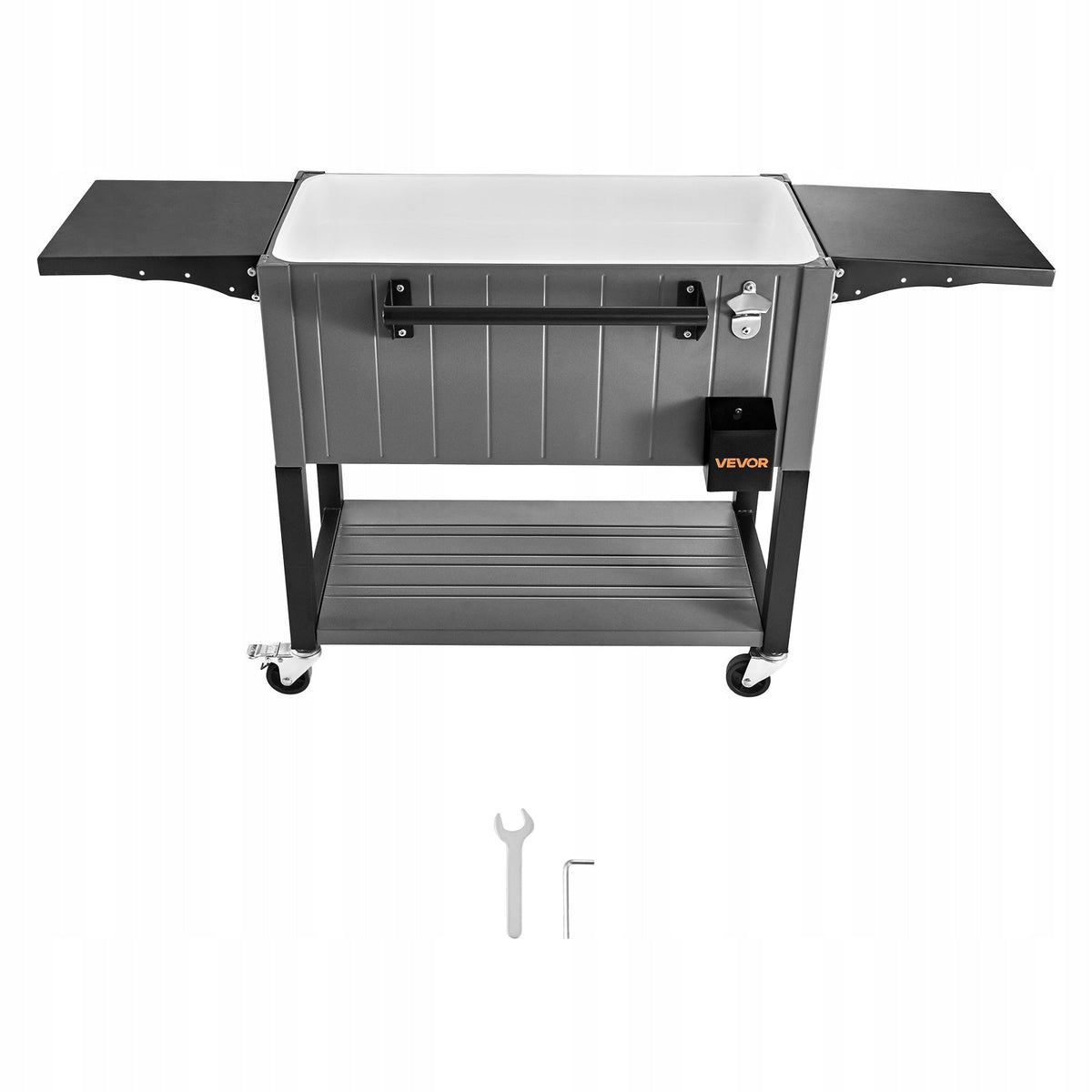 VEVOR 75.7L REFRIGERATED CART FOR DRINKS, UP TO 50 BOTTLES, 110 CANS, HEAVY DUTY