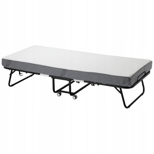 VEVOR FOLDING BED WITH 12.5 CM MATTRESS SOLID SINGLE BED BEST