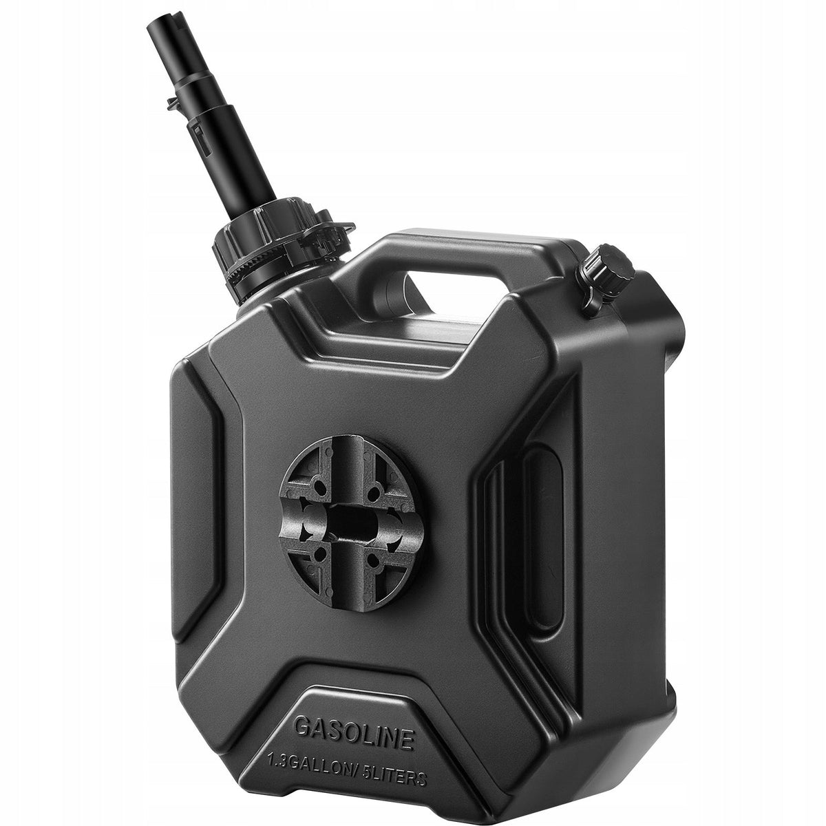 VEVOR 5L FUEL CANISTER STRONG WITH SPOUT LOCKABLE ANTI-THEFT HDPE