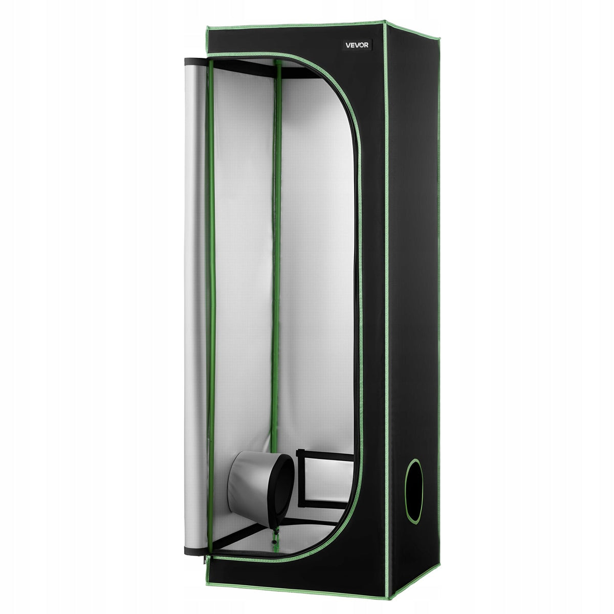 VEVOR 60X60X180 CM 600D MYLAR GROWBOX PROFESSIONAL GROW TENT
