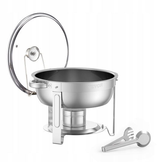 FOOD WARMER VEVOR CHAFING DISH BUFFET 4 PANS STAINLESS STEEL