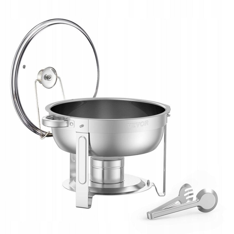 FOOD WARMER VEVOR CHAFING DISH BUFFET 4 PANS STAINLESS STEEL