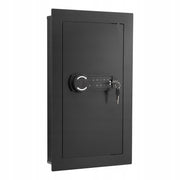 VEVOR WALL SAFE WITH PASSWORD AND KEY STRONG STEEL HOUSING 3 SHELVES LED