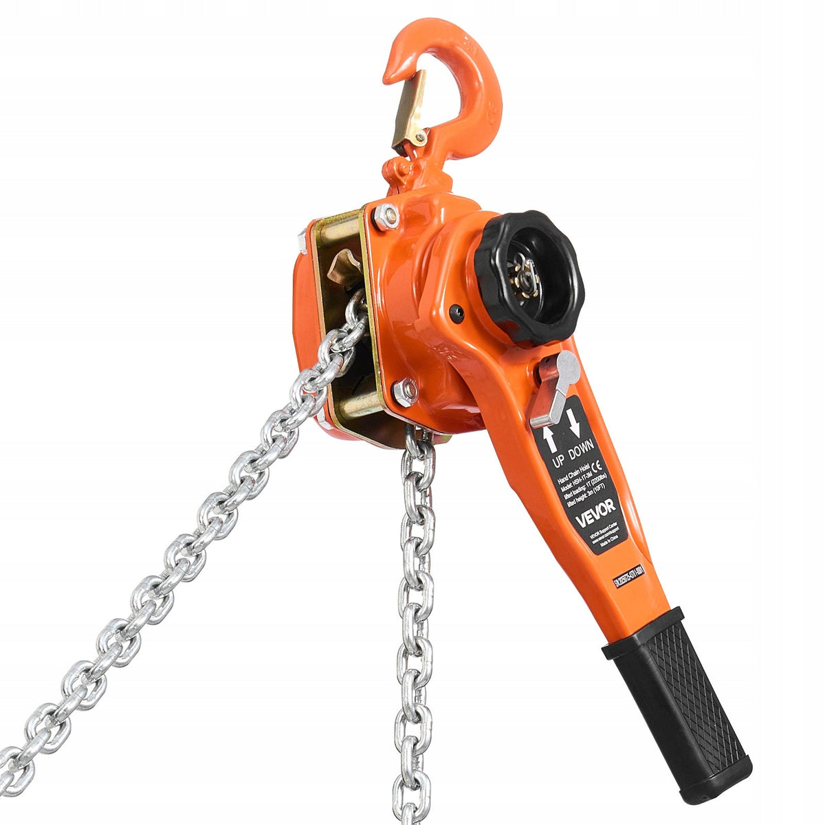 LEVER HOIST VEVOR 1T MANUAL CHAIN G80 WESTON BRAKE 3M