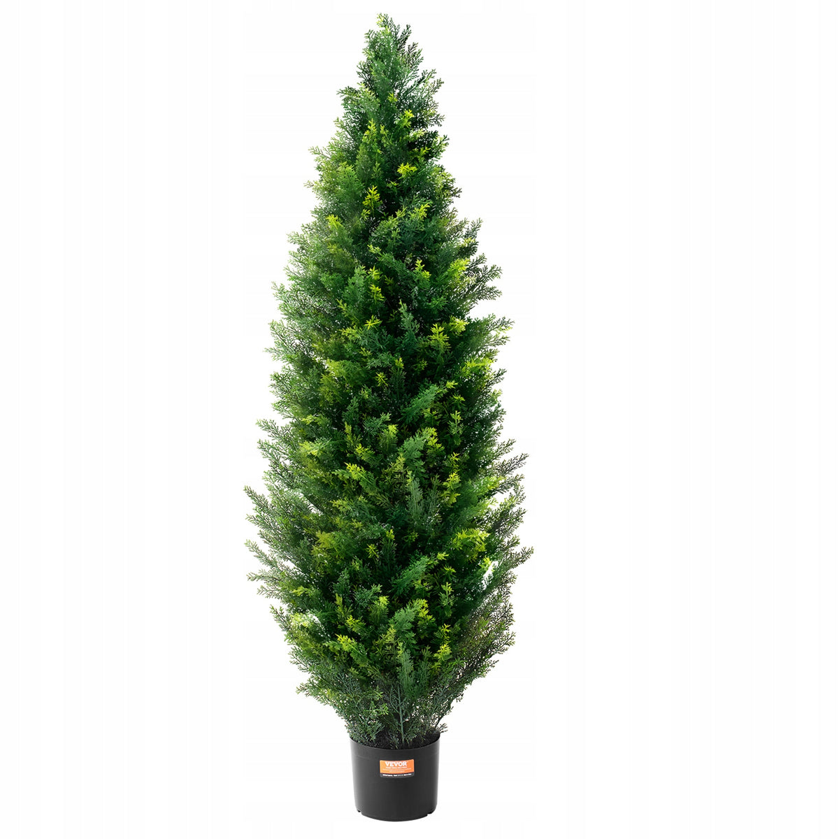 VEVOR ARTIFICIAL CEDAR TOPIARY TREE 48 INCHES 2 PACK PREMIUM PE GREEN